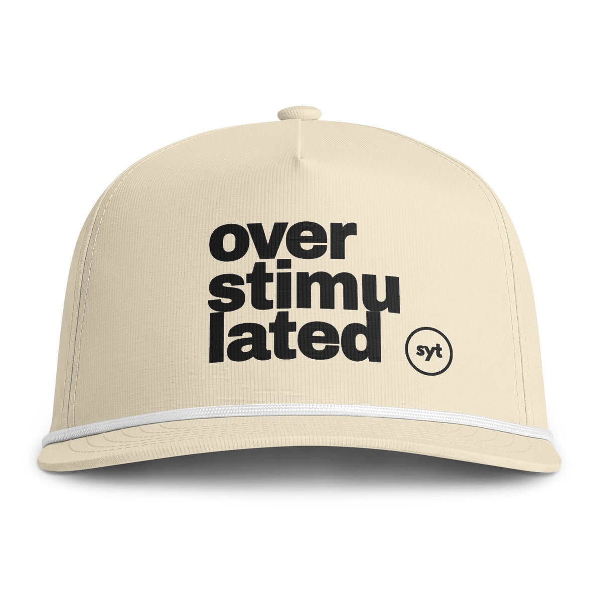 Overstimulated Snapback Cap — Vintage Sunwashed Rope Hat