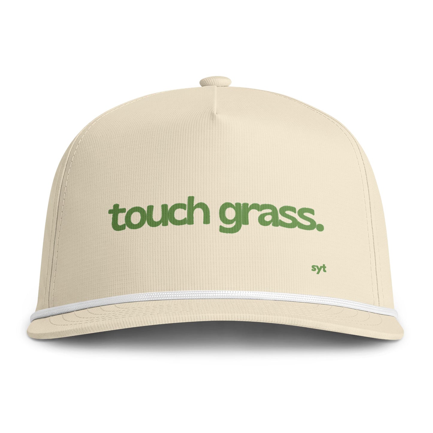 Touch Grass Rope Cap — Sunwashed Outdoor Baseball Hat