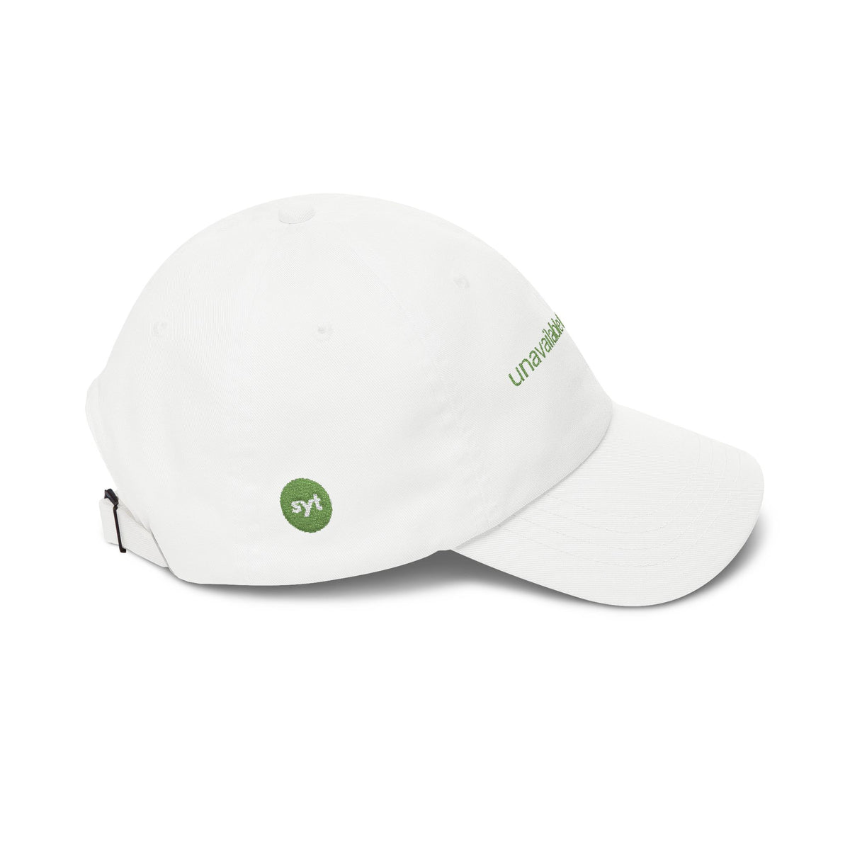 Dad Cap — "Unavailable for Chaos" Embroidered Minimalist Baseball Hat