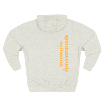 Spontaneously Authentic Fleece Hoodie – Cozy Streetwear for Comfort Lovers, Gifts for Friends, Layering Essentials, Casual Style, [...]