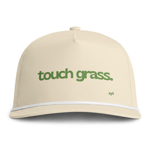Touch Grass Rope Cap — Sunwashed Outdoor Baseball Hat