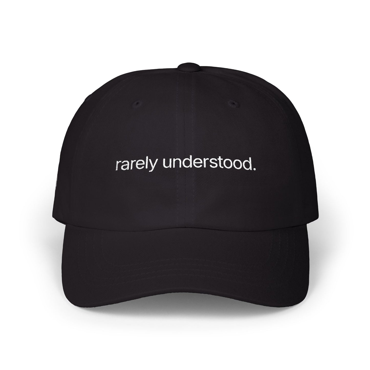 Dad Cap - Minimal White Classic "Dad" Embroidered Baseball Hat