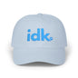 IDK Dad Cap - Casual White Embroidered ‘idk.’ Baseball Hat