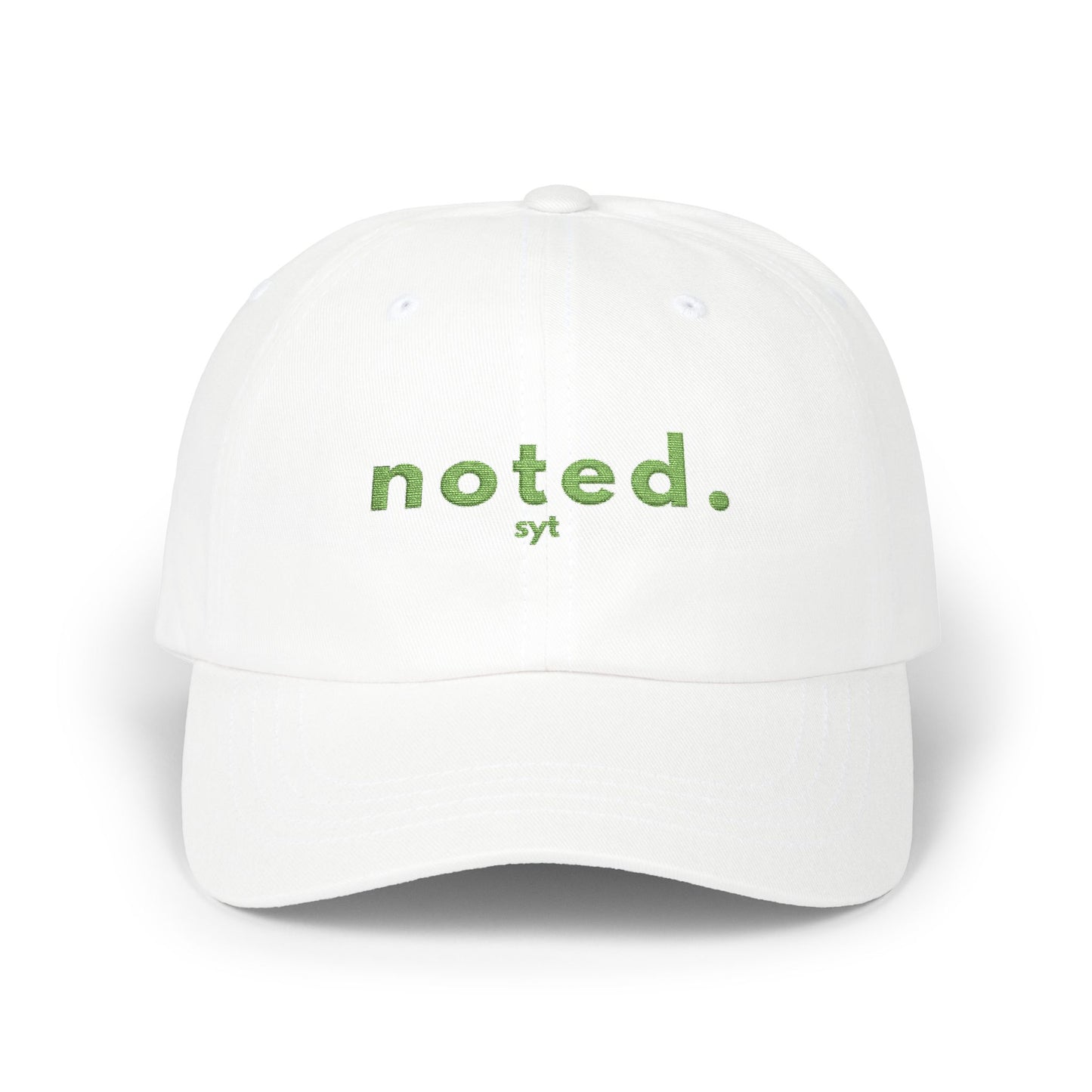 Noted Dad Cap — Minimal Floral Embroidered Baseball Hat