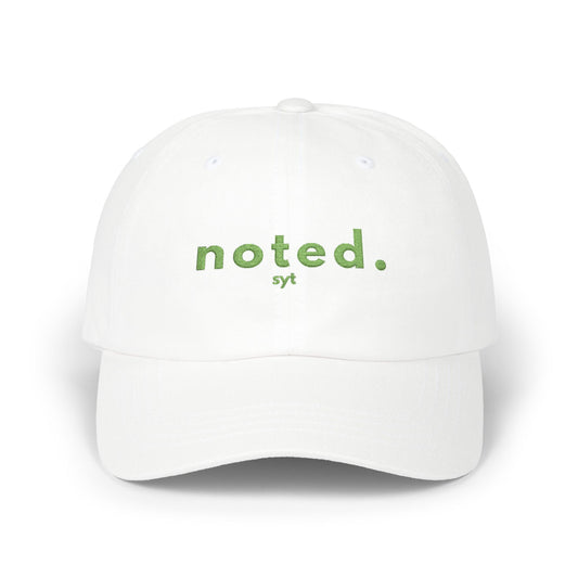 Noted Dad Cap — Minimal Floral Embroidered Baseball Hat