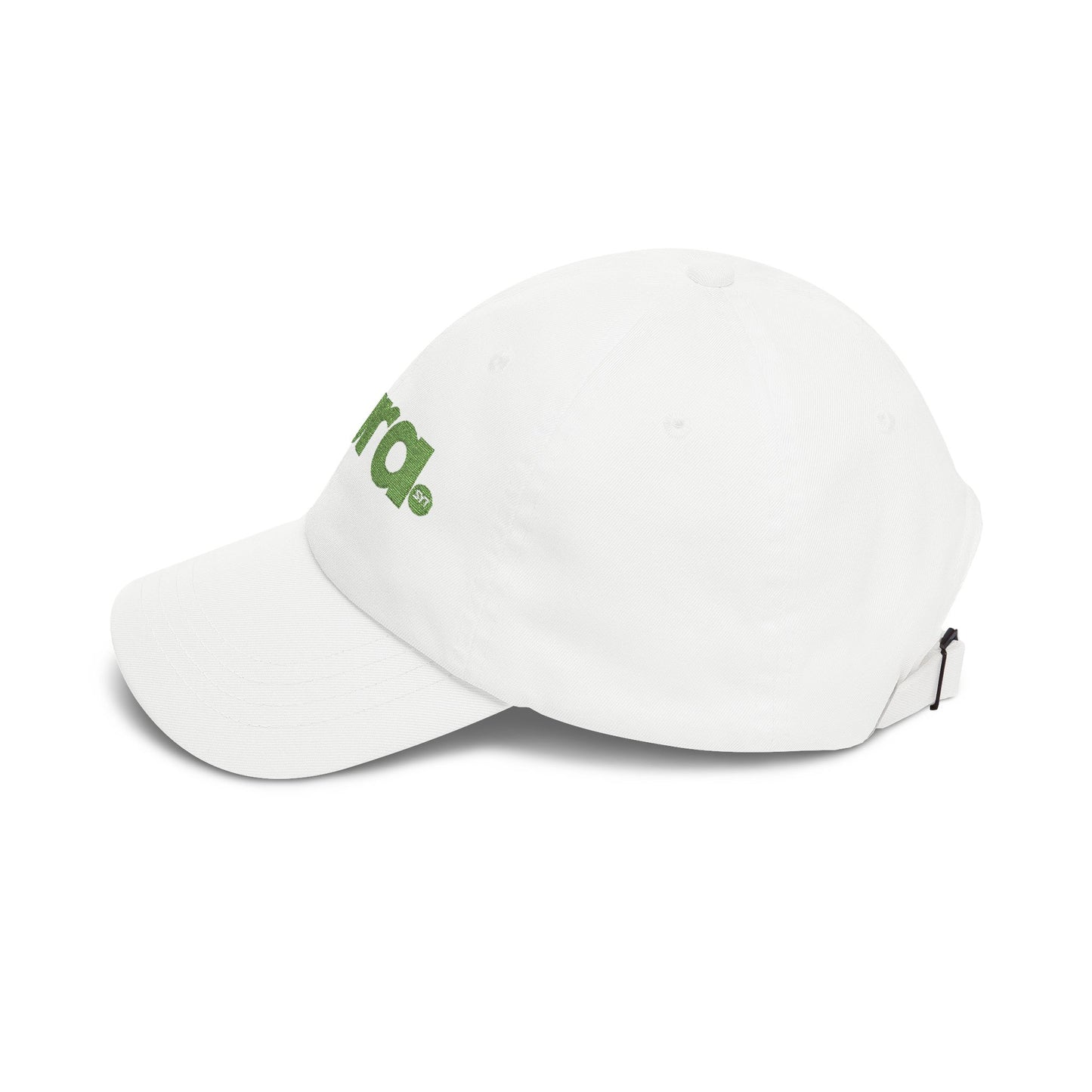 Dad Cap — "aura." Green Grass Embroidered Logo | Casual Eco Vibe Baseball Hat