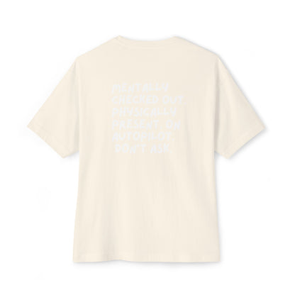 Checked Out Oversized Tee - Unisex