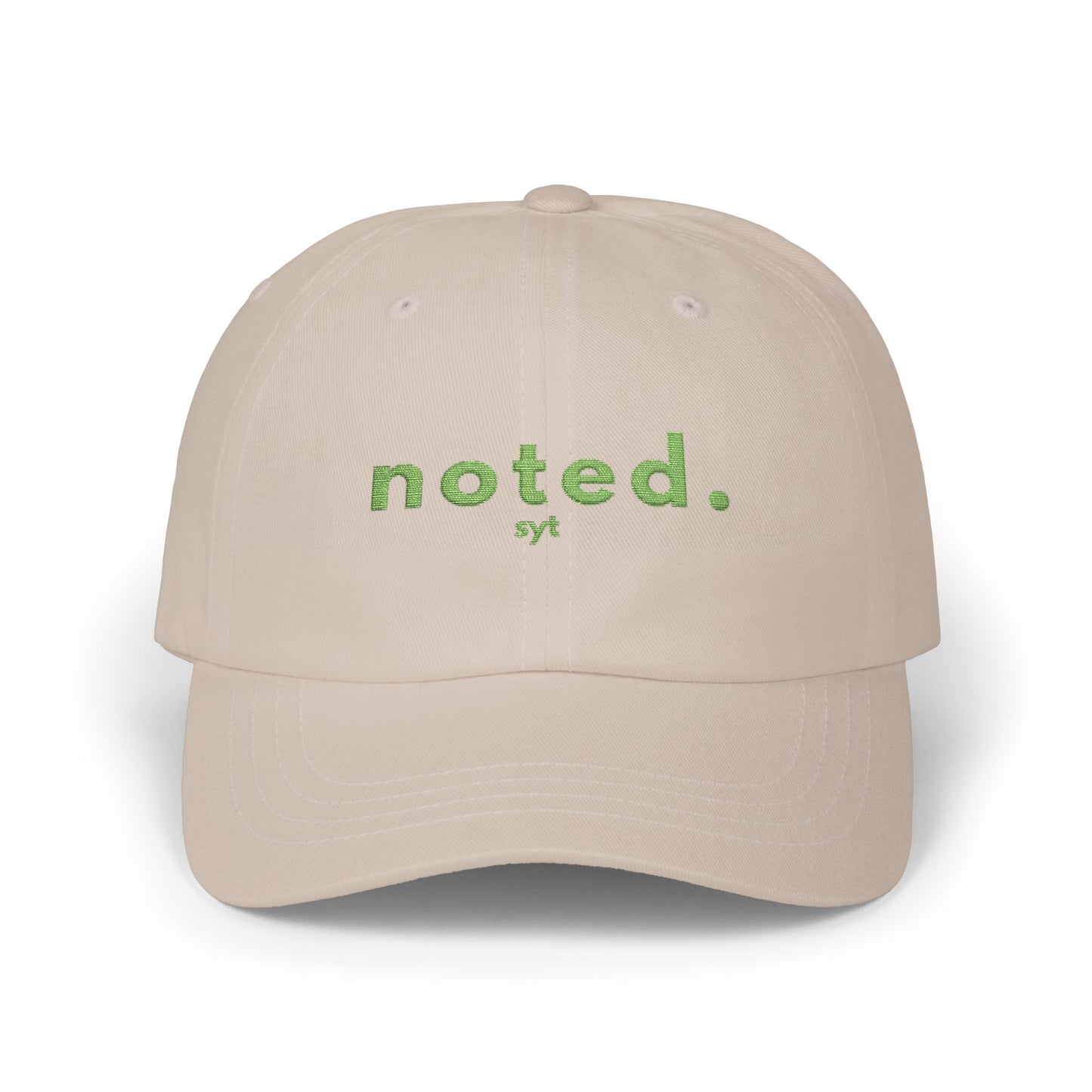 Noted Dad Cap — Minimal Floral Embroidered Baseball Hat