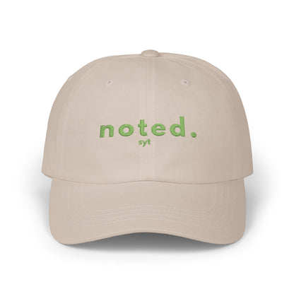 Noted Dad Cap — Minimal Floral Embroidered Baseball Hat