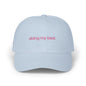 Dad Cap — "doing my best" Embroidered Light Blue Baseball Hat