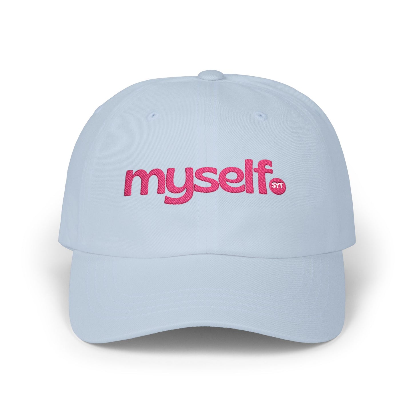 Classic Dad Cap — "Myself" Statement Embroidered Hat