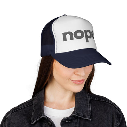 Offline Trucker Cap — Retro Minimalist Mesh Hat