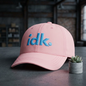 IDK Dad Cap - Casual White Embroidered ‘idk.’ Baseball Hat