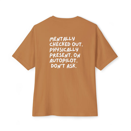 Checked Out Oversized Tee - Unisex
