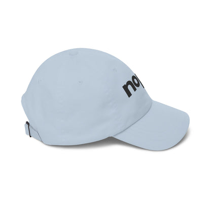 Nope Dad Cap – White Embroidered 'nope.' Baseball Hat