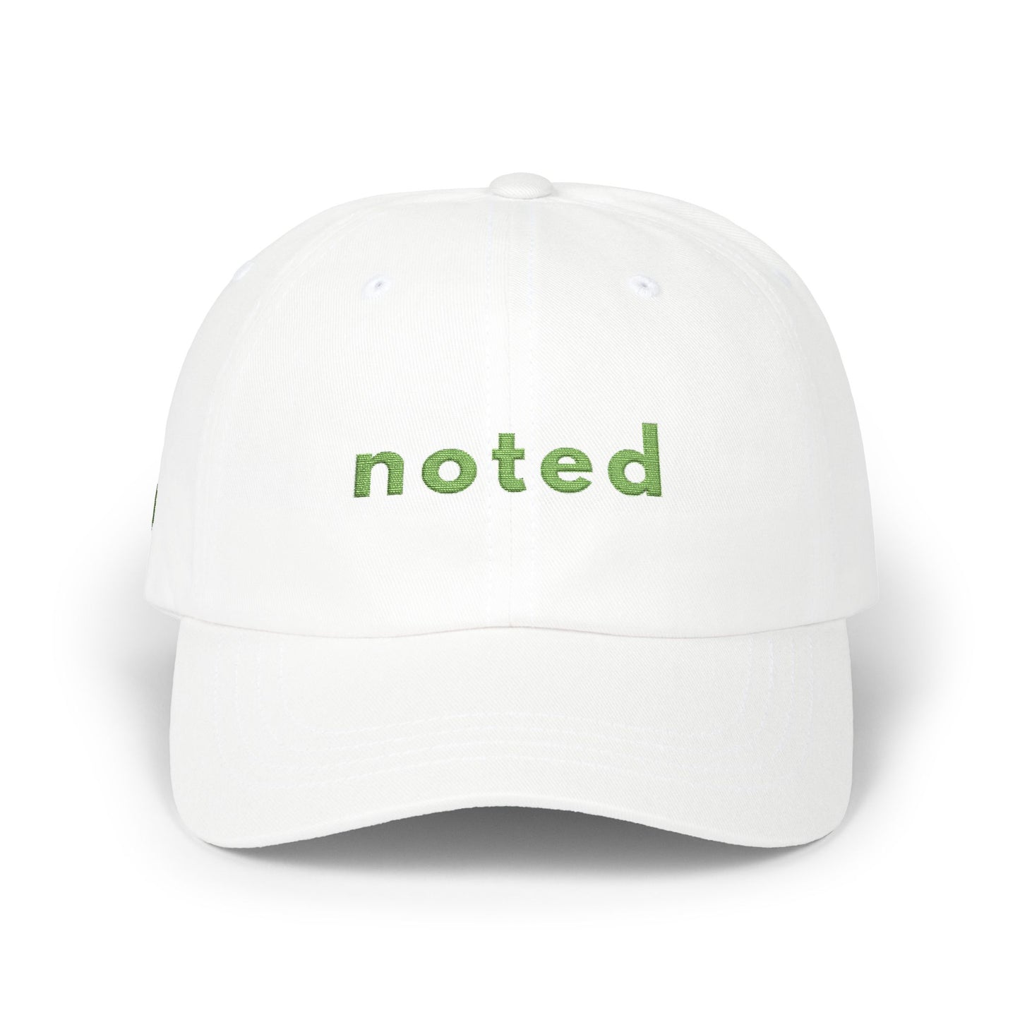Noted Dad Cap — Minimal Floral Embroidered Baseball Hat