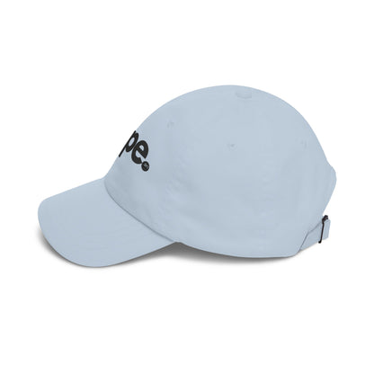 Nope Dad Cap – White Embroidered 'nope.' Baseball Hat