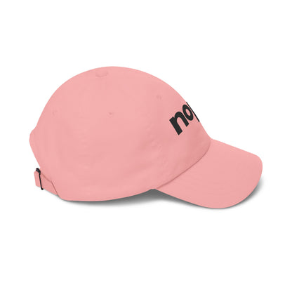 Nope Dad Cap – White Embroidered 'nope.' Baseball Hat