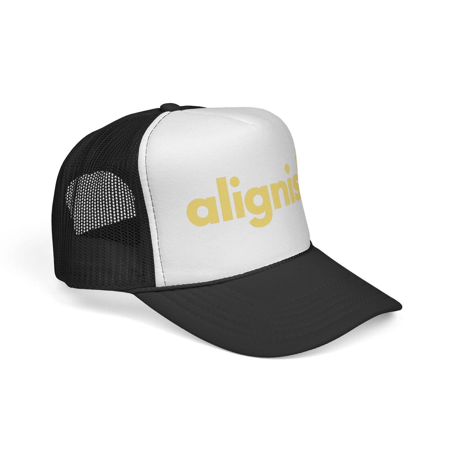Alignish Trucker Hat — Retro Logo Mesh Cap