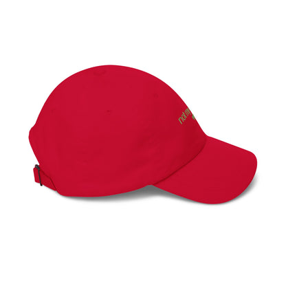 Not My Circus Dad Cap — Minimal Embroidered White Baseball Hat