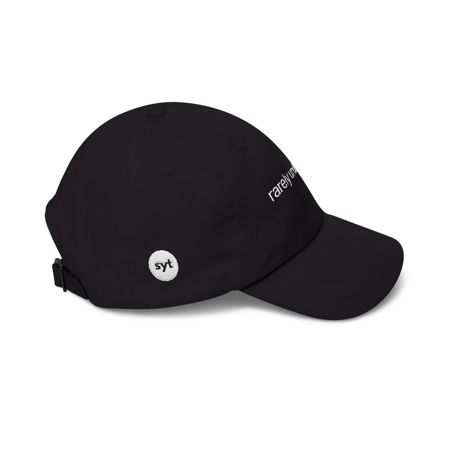 Dad Cap - Minimal White Classic "Dad" Embroidered Baseball Hat