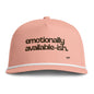 Emotionally Available-ish Rope Cap — Sunwashed Pink Embroidered Hat
