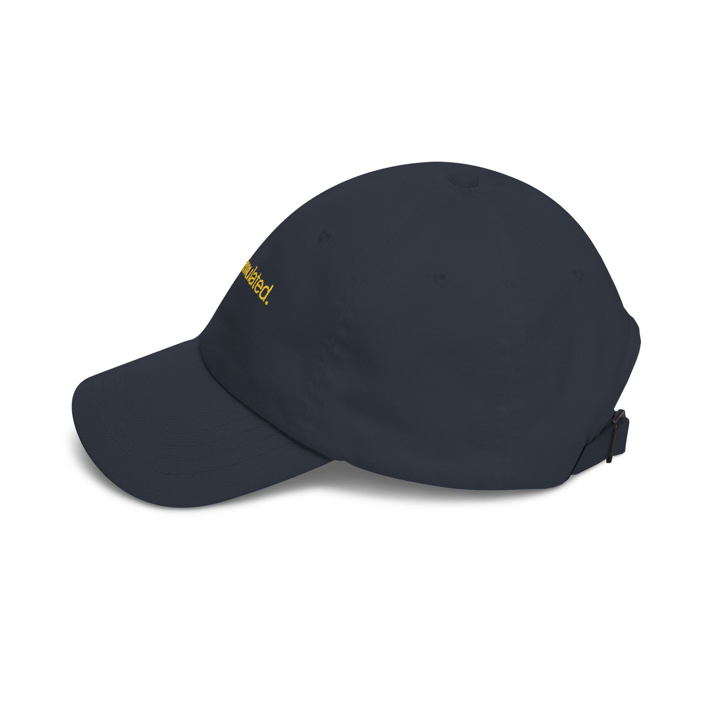 Dad Cap — "overstimulated." Embroidered Minimalist Hat