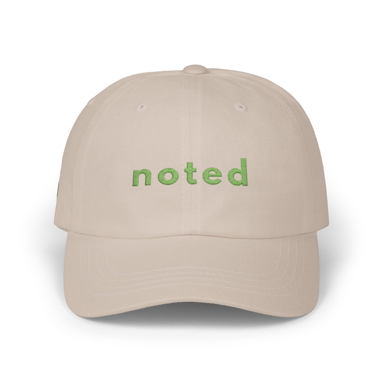 Noted Dad Cap — Minimal Floral Embroidered Baseball Hat