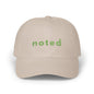 Noted Dad Cap — Minimal Floral Embroidered Baseball Hat