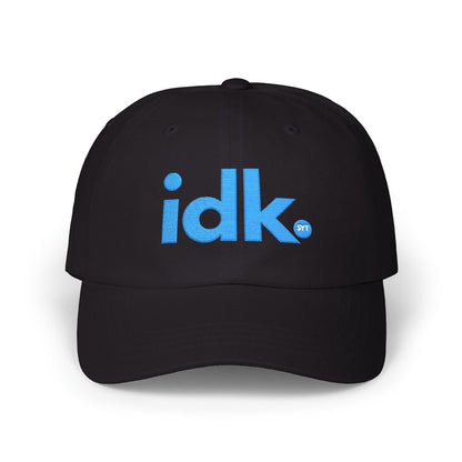 IDK Dad Cap - Casual White Embroidered ‘idk.’ Baseball Hat